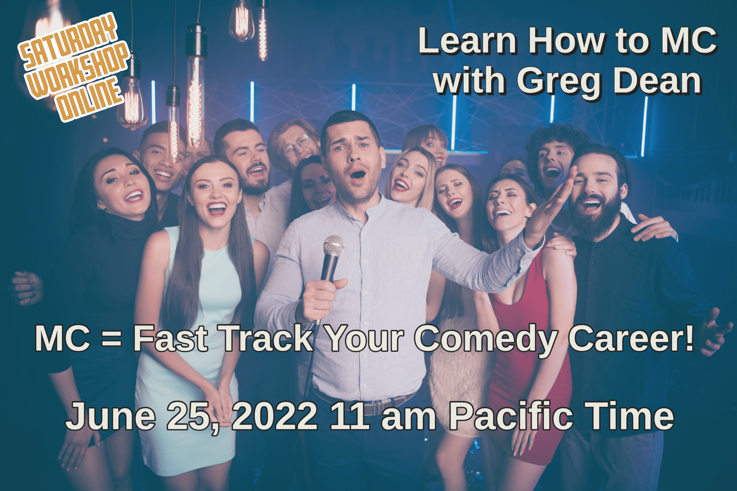 stand up comedy mc training with greg dean
