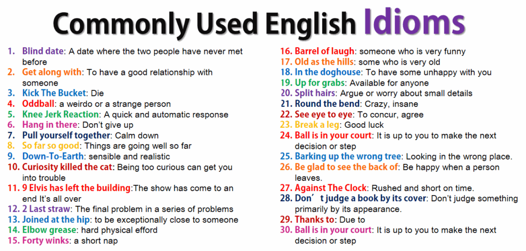 great jokes list of idioms